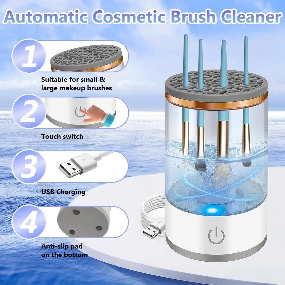 3-in-1 Electric Makeup Brush Cleaner
