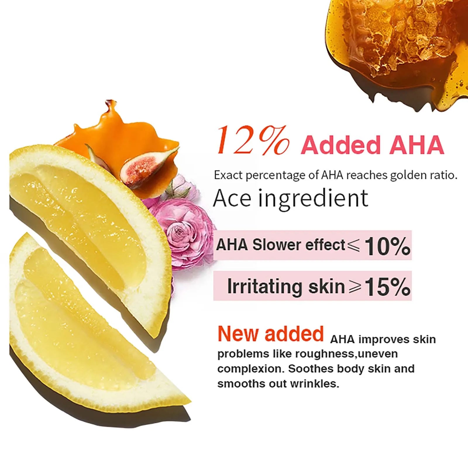 AILKE AHA Organic Skin Brightening Set, Whitening Lotion, Reduce Dark Spots, Clarify, Cleaning, Moisturizing, for All Skin Types