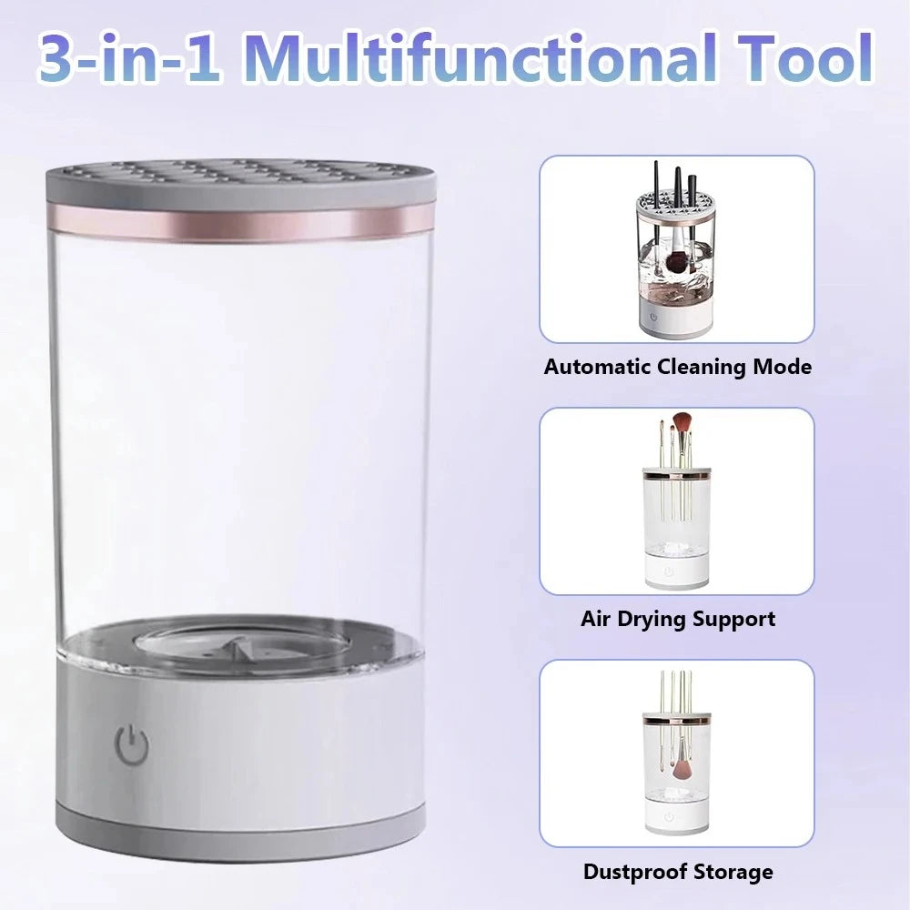 3-in-1 Electric Makeup Brush Cleaner