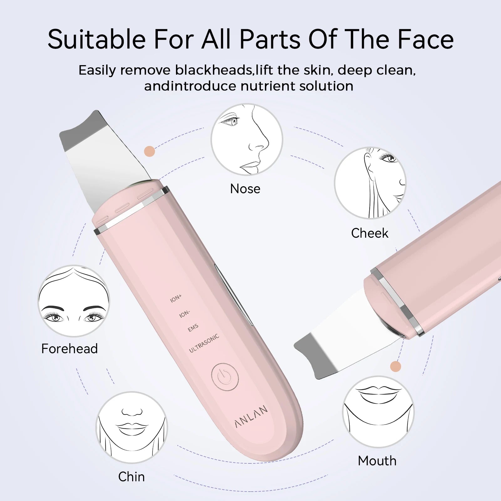 ANLAN Ultrasonic Skin Scrubber