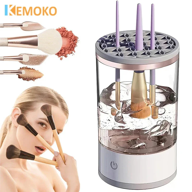 3-in-1 Electric Makeup Brush Cleaner