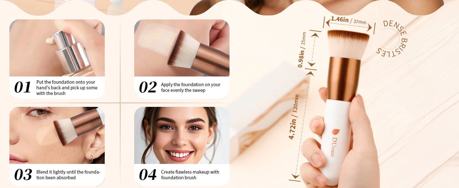 DUcare Flat Top Foundation Brush