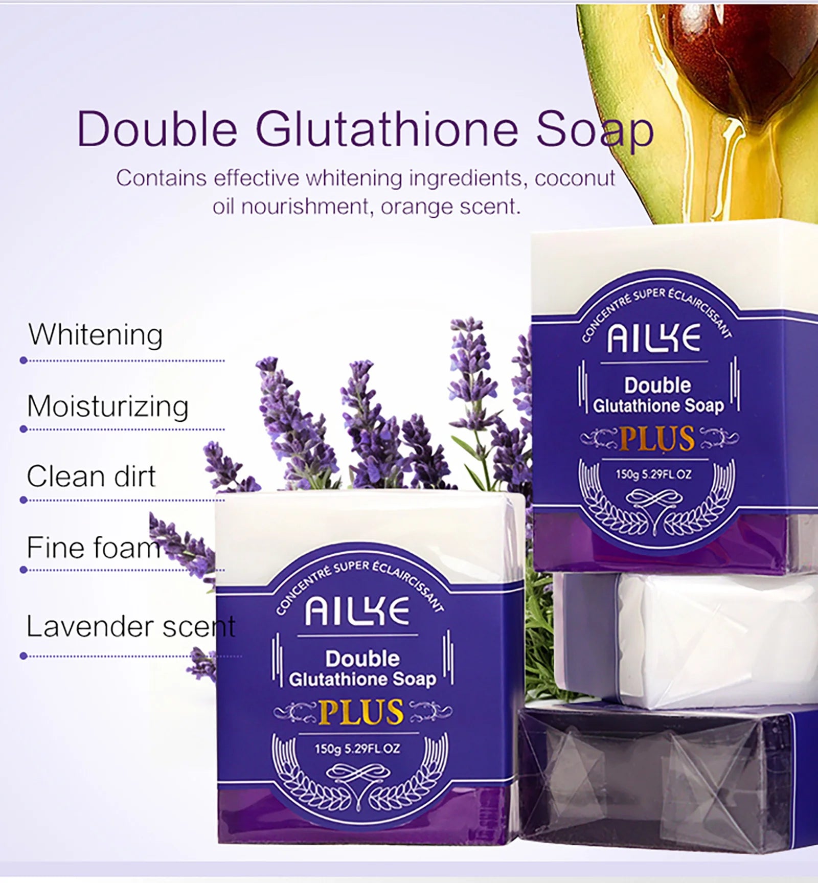 AILKE Glutathione Whitening Soap