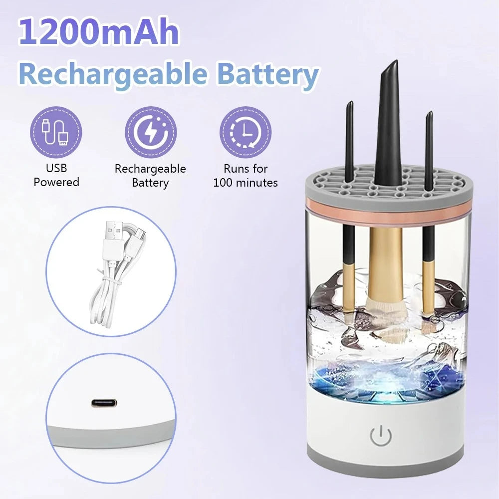 3-in-1 Electric Makeup Brush Cleaner