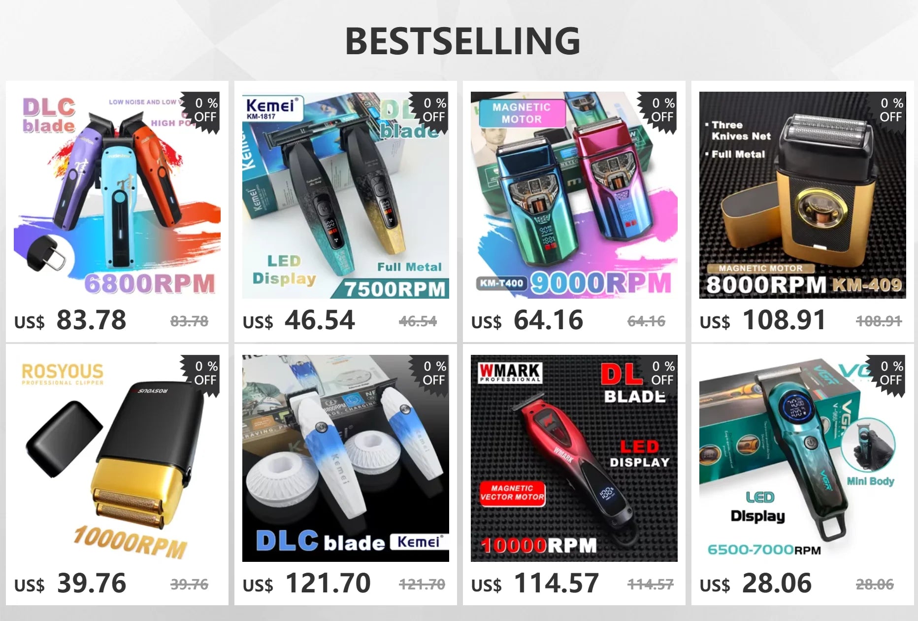 MADESHOW M15 Hair Clippers for Men