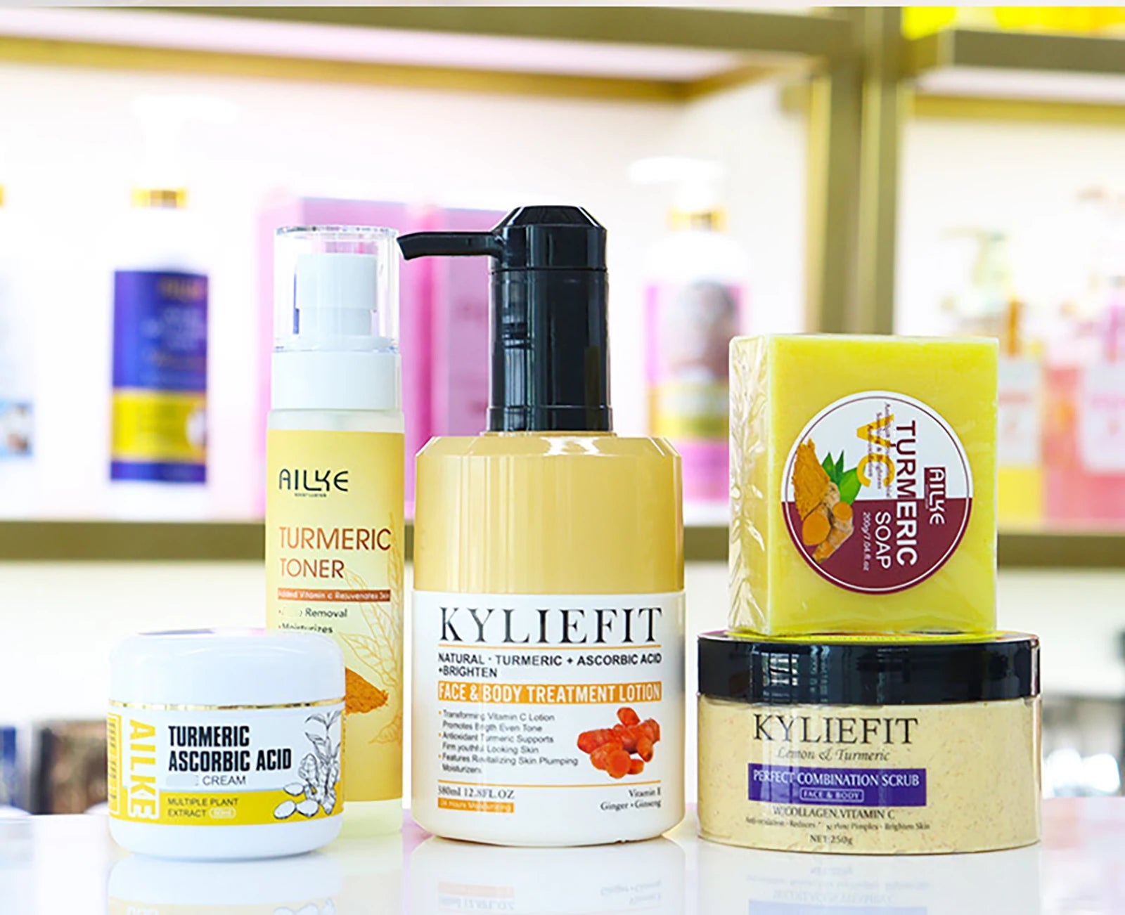 AILKE Turmeric Skin Care Set