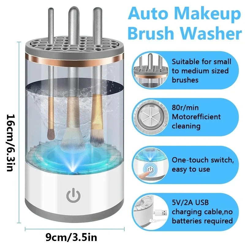 3-in-1 Electric Makeup Brush Cleaner
