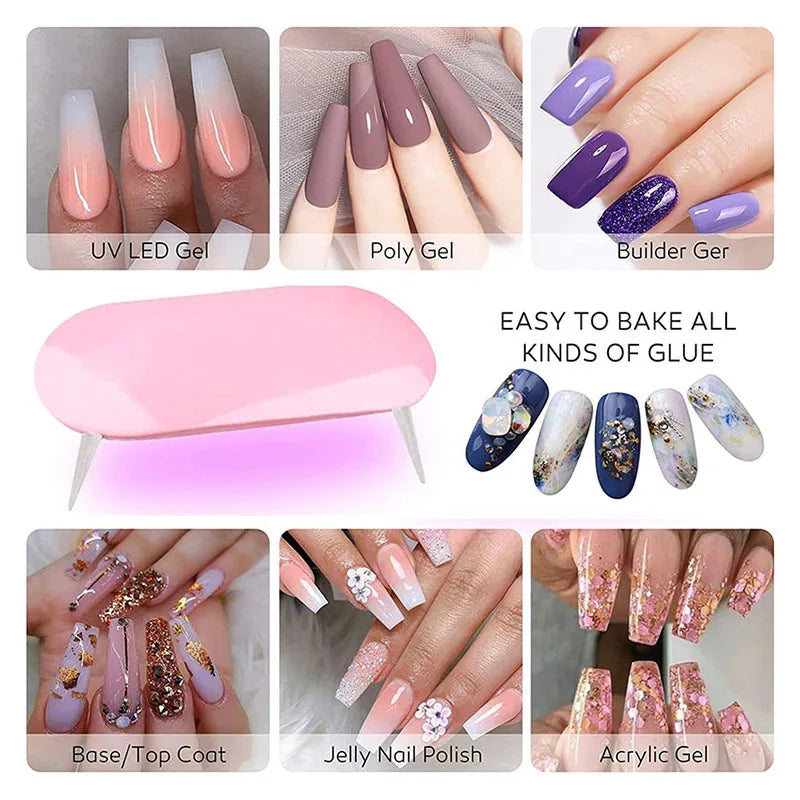 Acrylic Nail Kit with UV Lamp