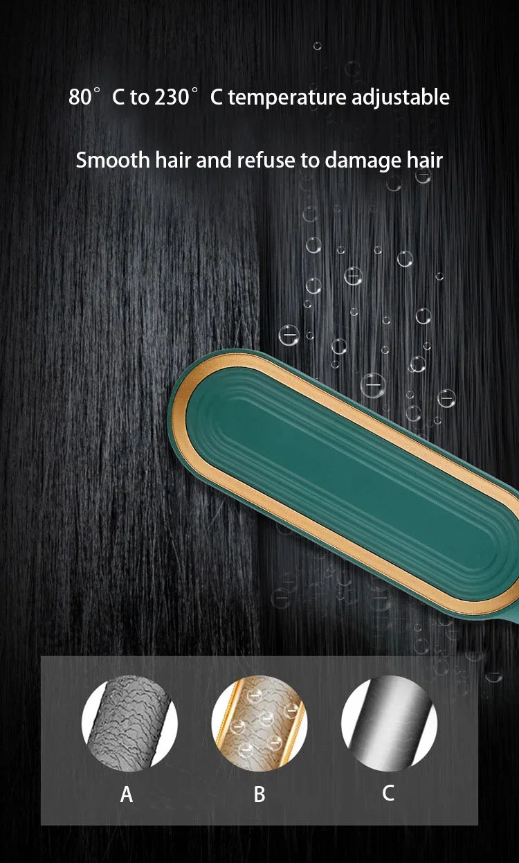 Thermostatic Hair Straightener Comb