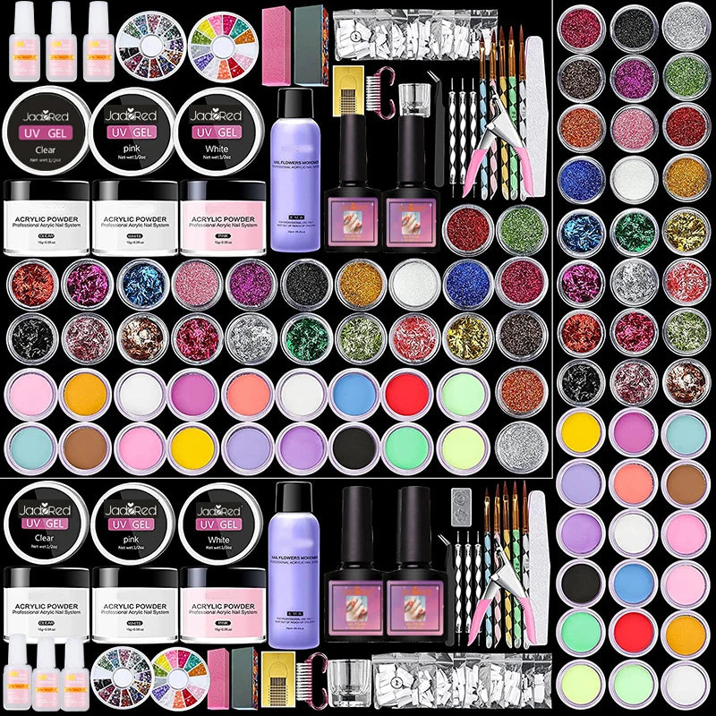 Acrylic Nail Kit with UV Lamp