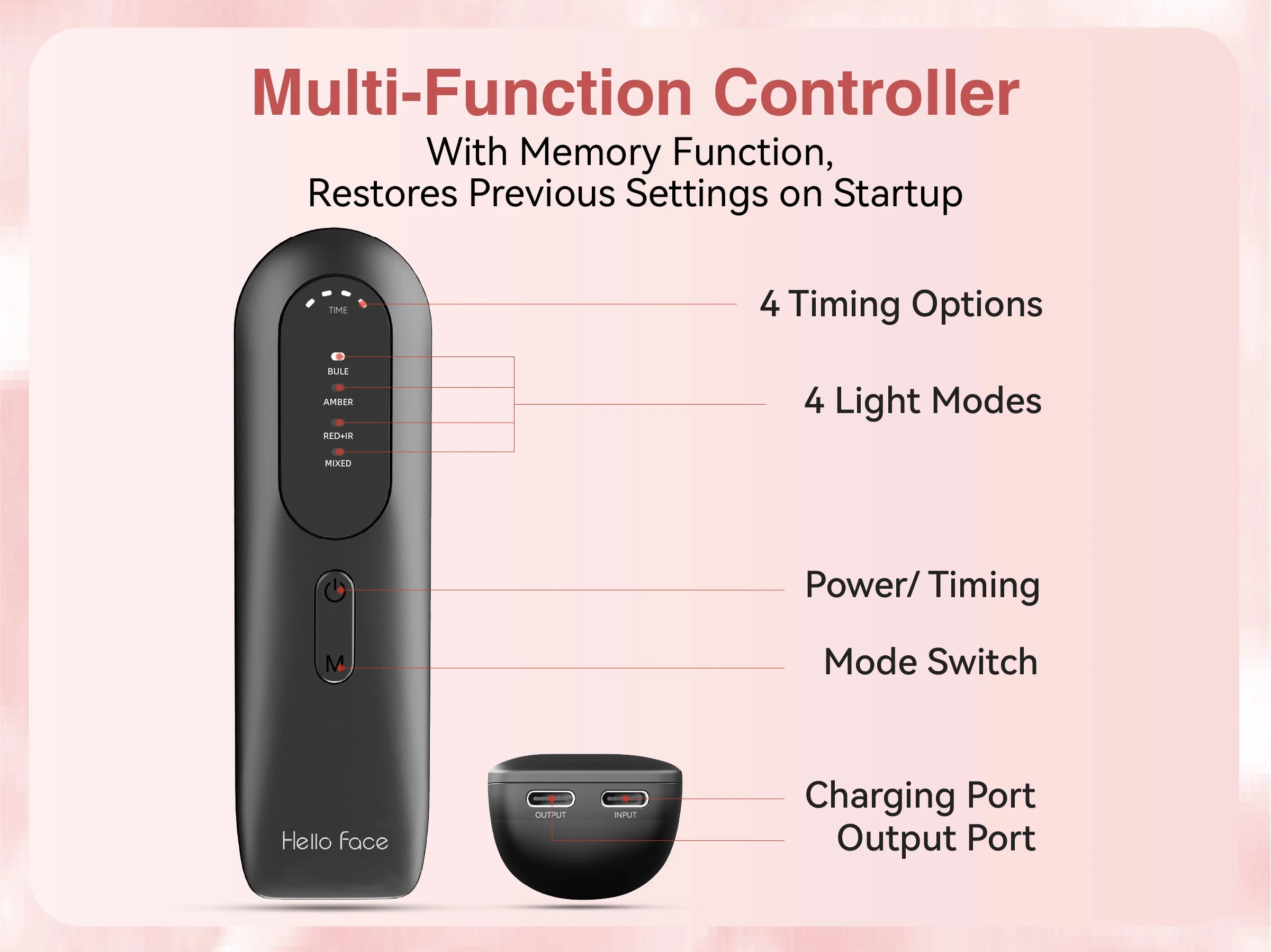 Hello Face M500S LED Mask