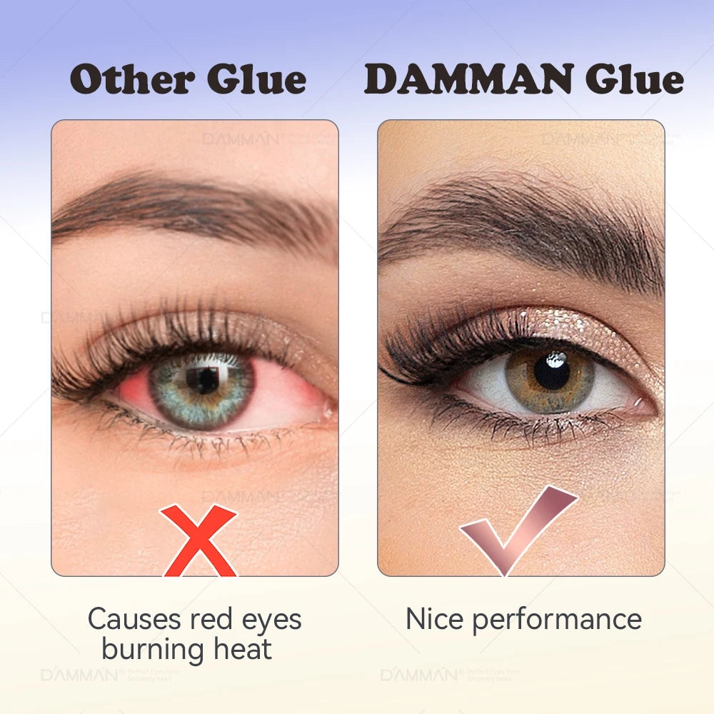 Damman Eyelash Adhesive Professional Lash Glue for Eyelash Extension Fast Drying Lashes Extension Glue Flase Eyelash Supplies