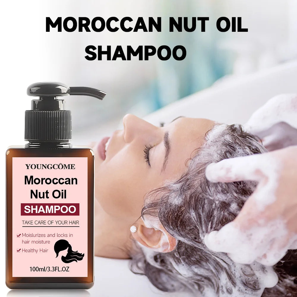 Moroccan Nut Hair Shampoo For Stronger Healthier Hair Deep Conditioning Treatment Hair Care Product Natural Hair Treatment