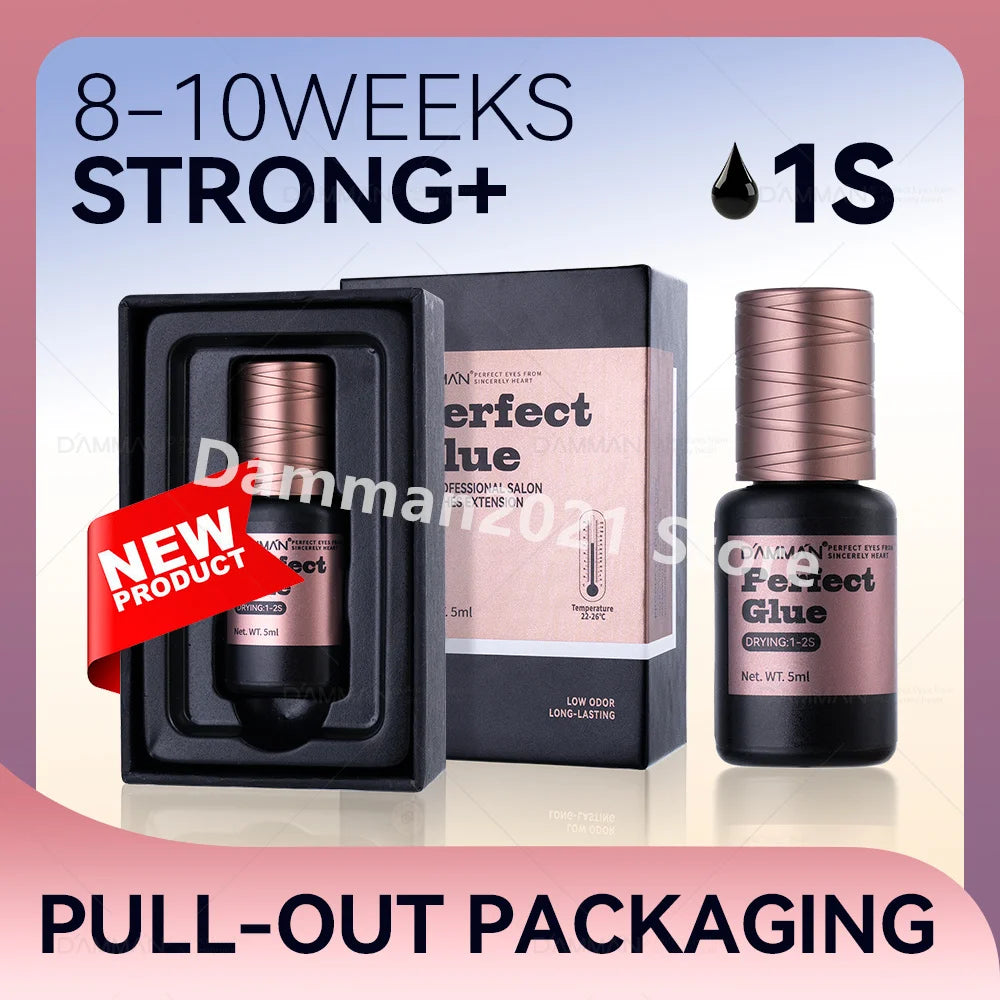 Damman Eyelash Adhesive Professional Lash Glue for Eyelash Extension Fast Drying Lashes Extension Glue Flase Eyelash Supplies