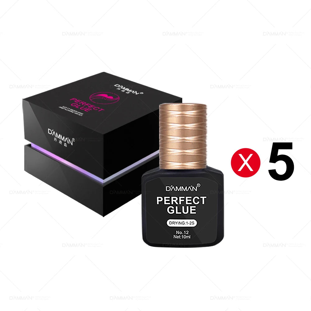 Damman Eyelash Adhesive Professional Lash Glue for Eyelash Extension Fast Drying Lashes Extension Glue Flase Eyelash Supplies