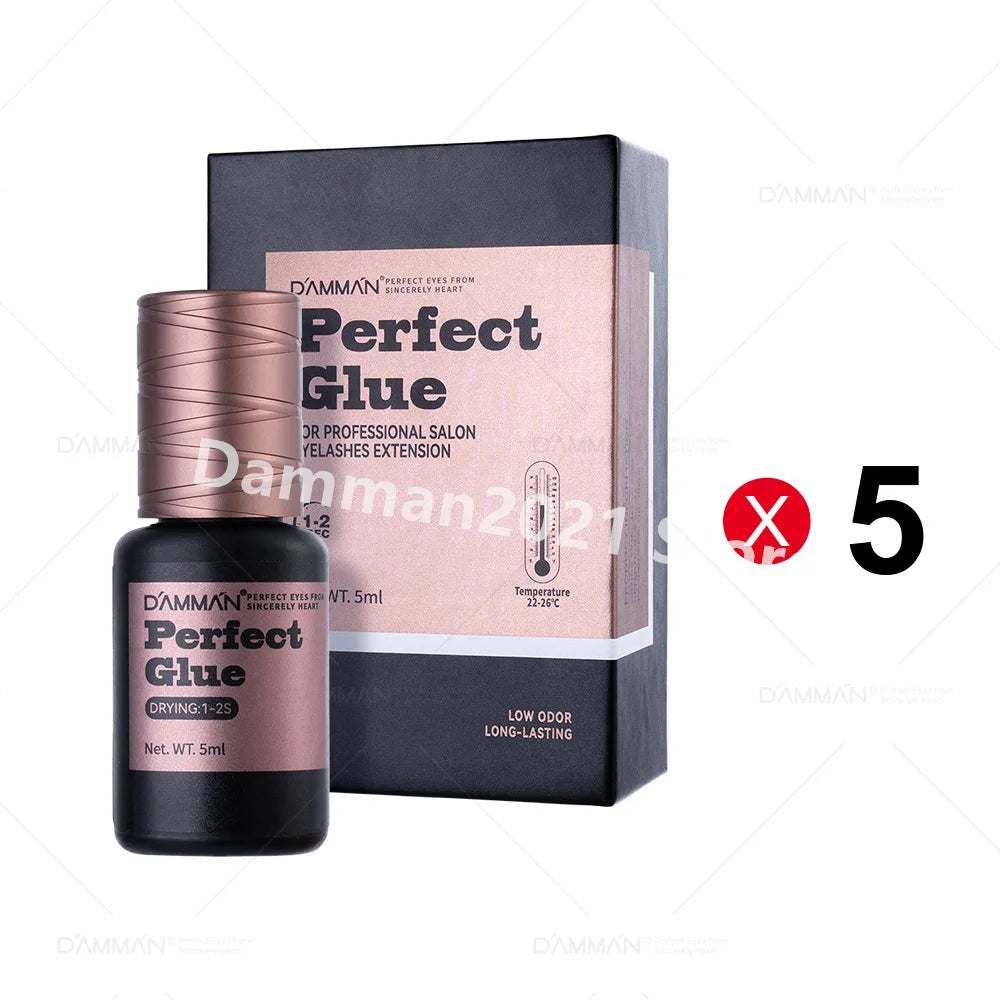 Damman Eyelash Adhesive Professional Lash Glue for Eyelash Extension Fast Drying Lashes Extension Glue Flase Eyelash Supplies