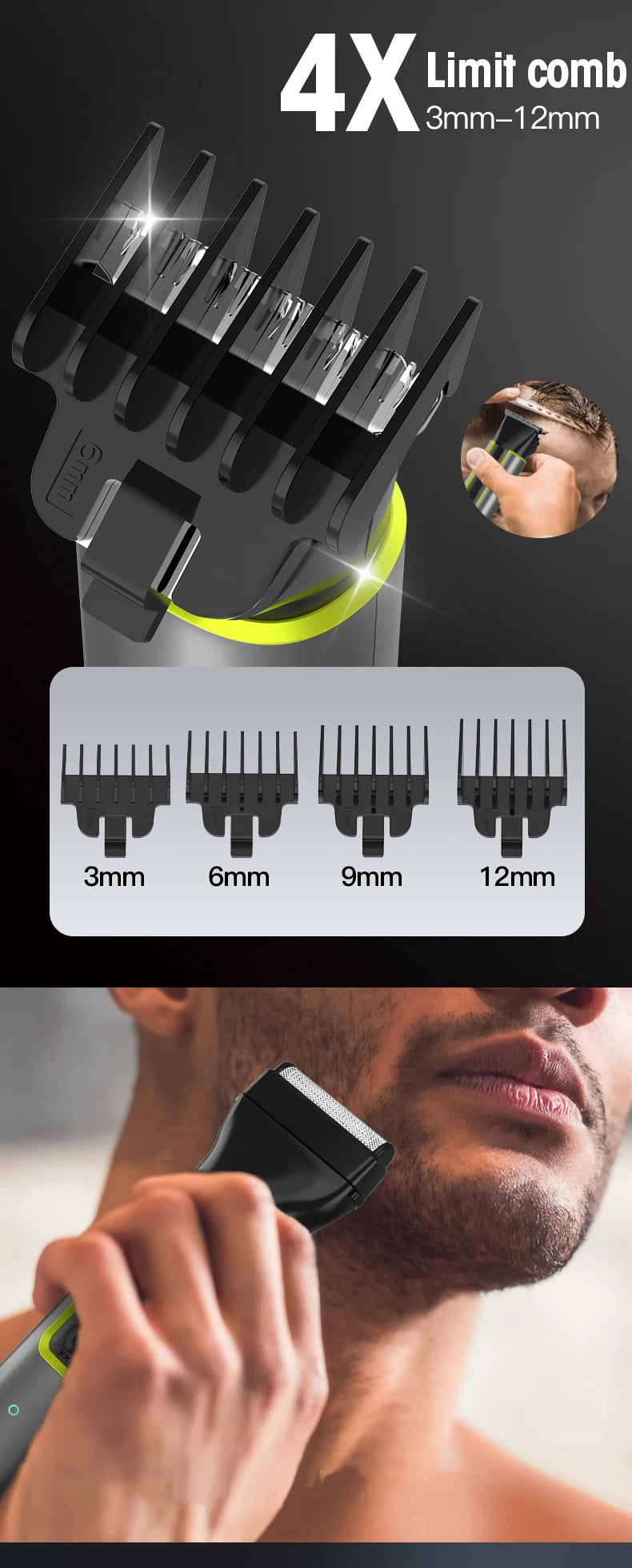 IRUIBEAUTY 4-in-1 Hair Trimmer