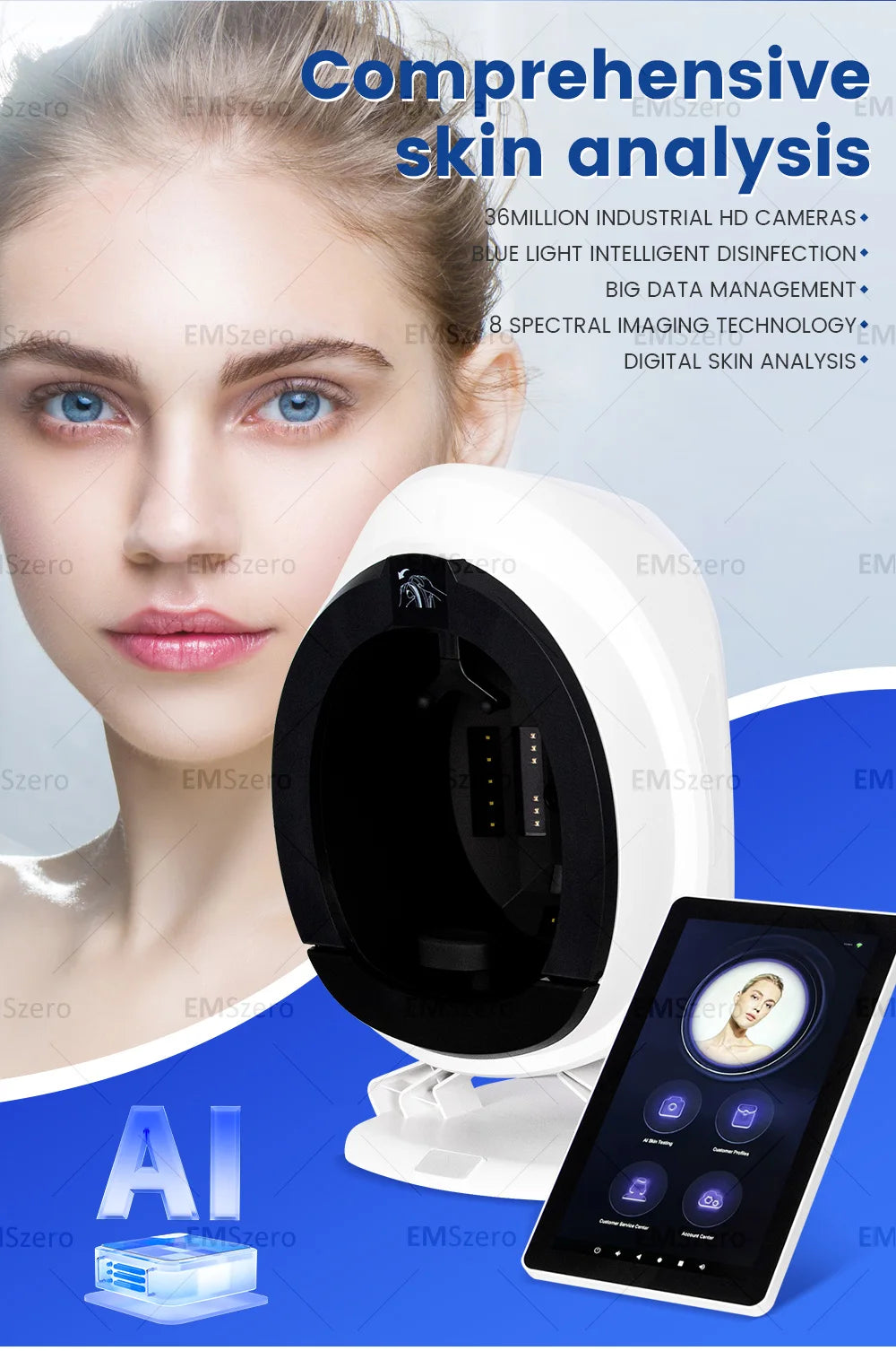 AISIA Q1 3D AI Facial Skin Analyzer