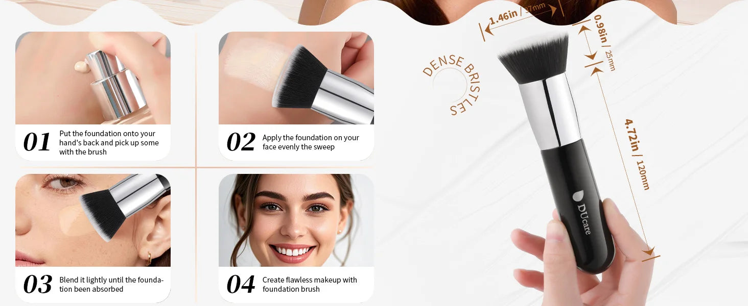 DUcare Flat Top Foundation Brush