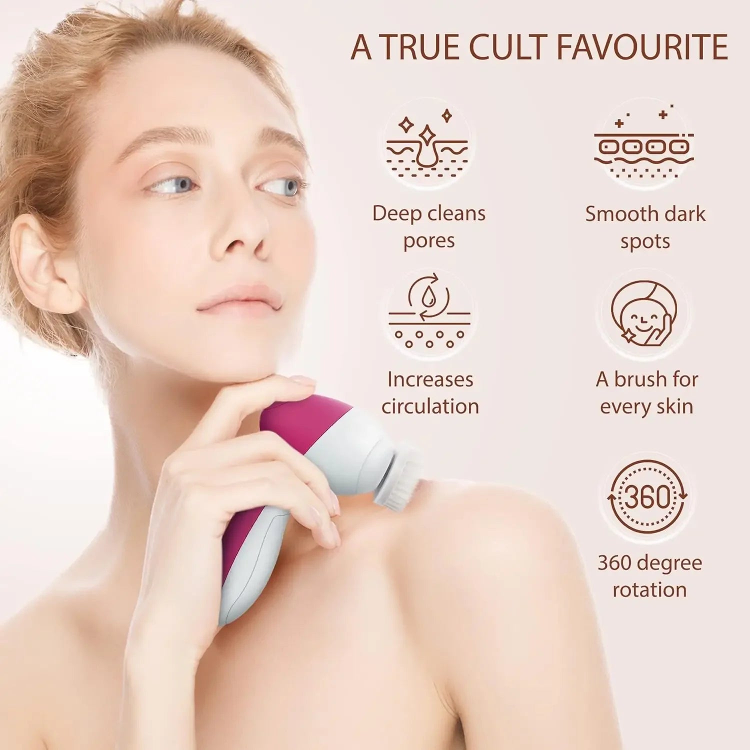 5-in-1 Electric Facial Cleansing Brush
