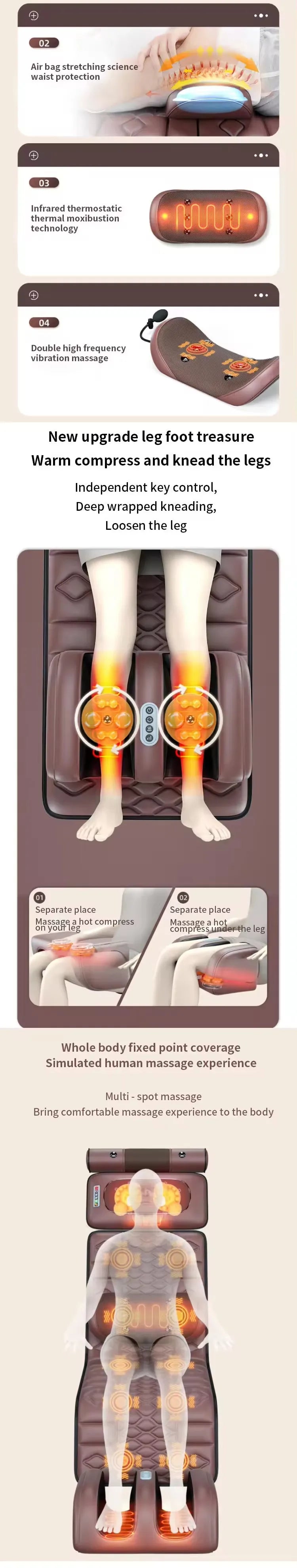 Electric Full Body Massage Mattress