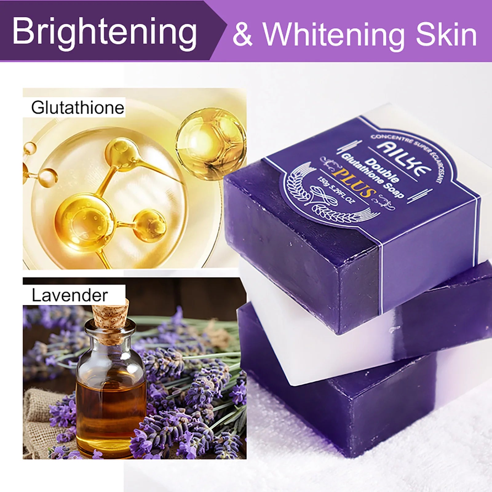 AILKE Glutathione Whitening Soap
