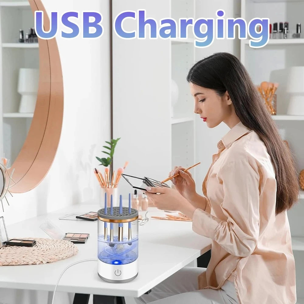 3-in-1 Electric Makeup Brush Cleaner