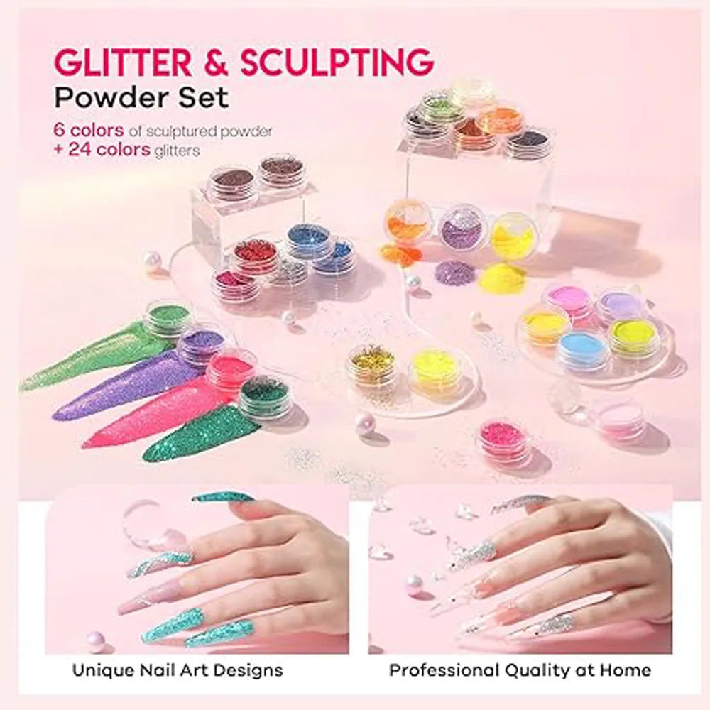 Acrylic Nail Kit with UV Lamp