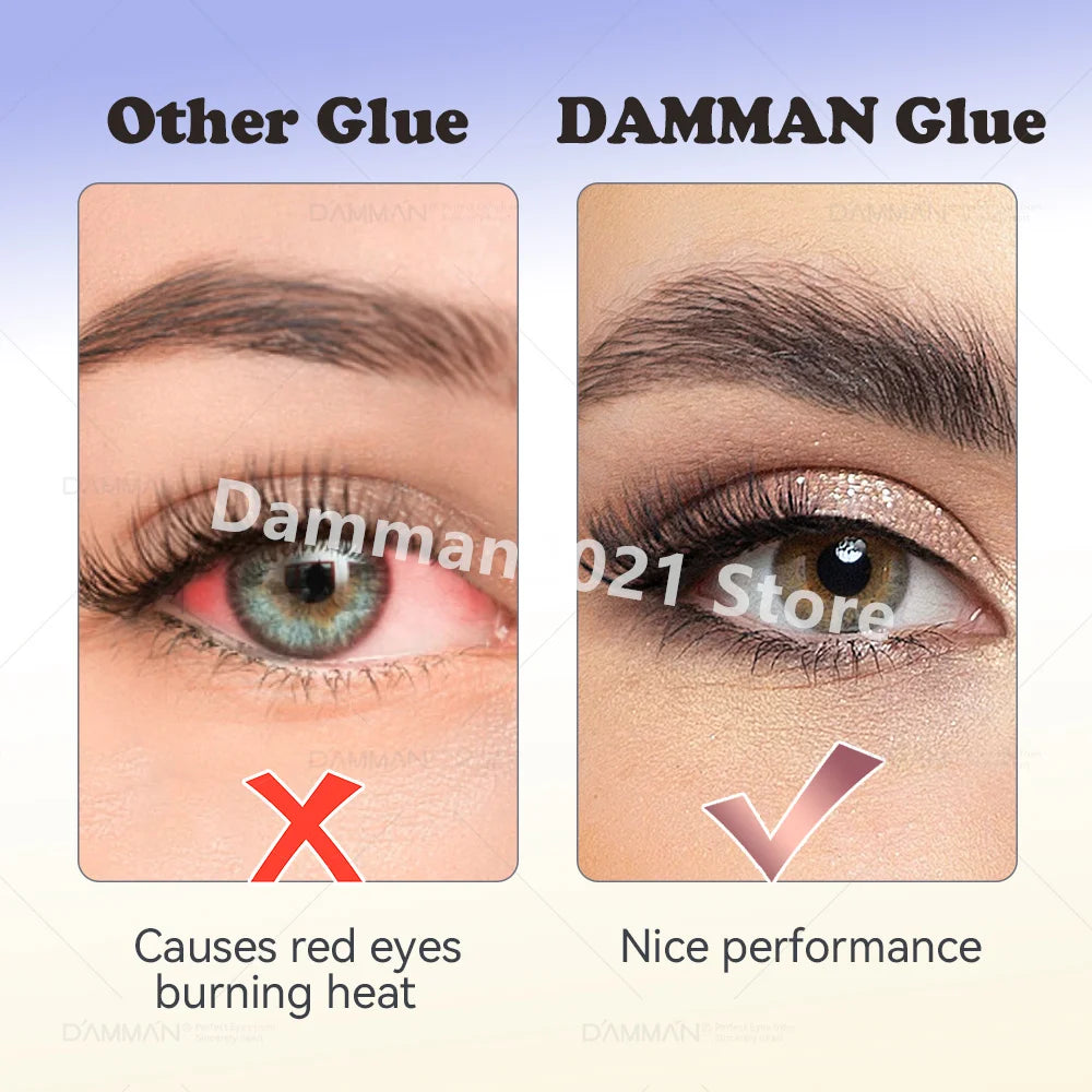 Damman Eyelash Adhesive Professional Lash Glue for Eyelash Extension Fast Drying Lashes Extension Glue Flase Eyelash Supplies