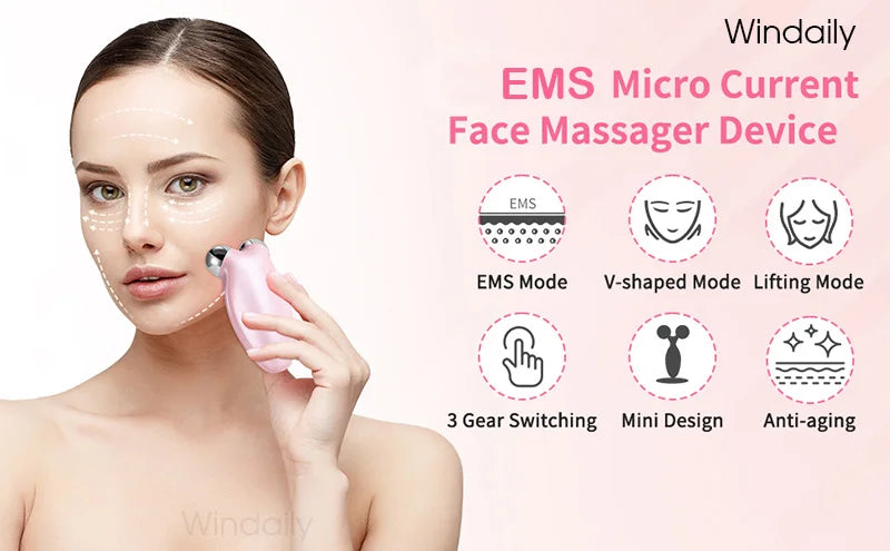 EMS Facial Massager Roller