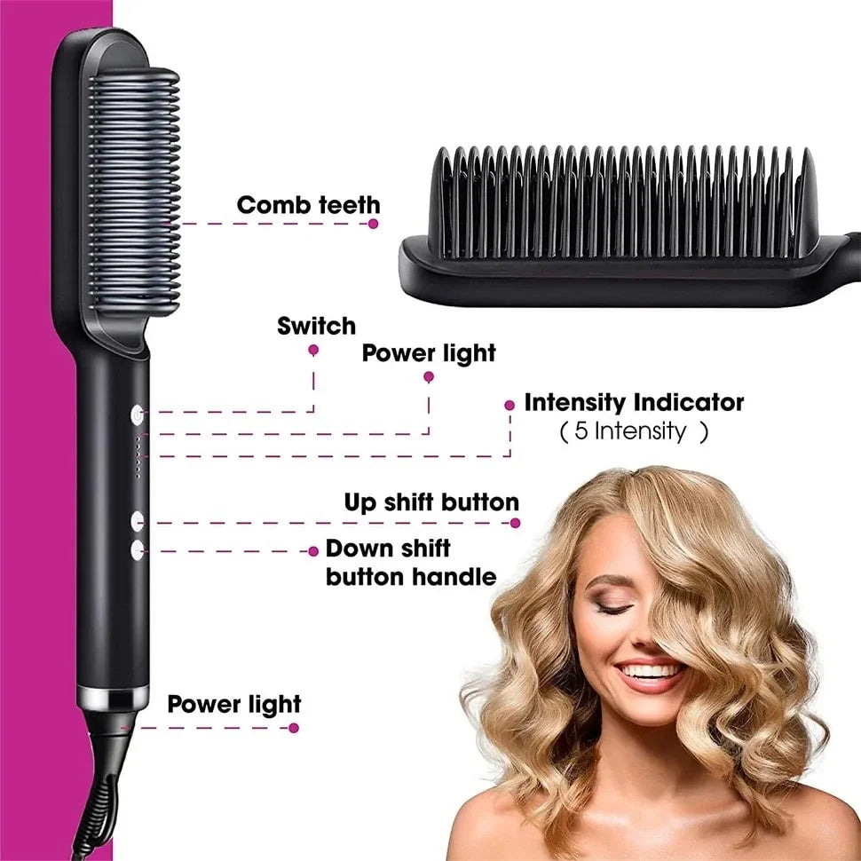 Thermostatic Hair Straightener Comb
