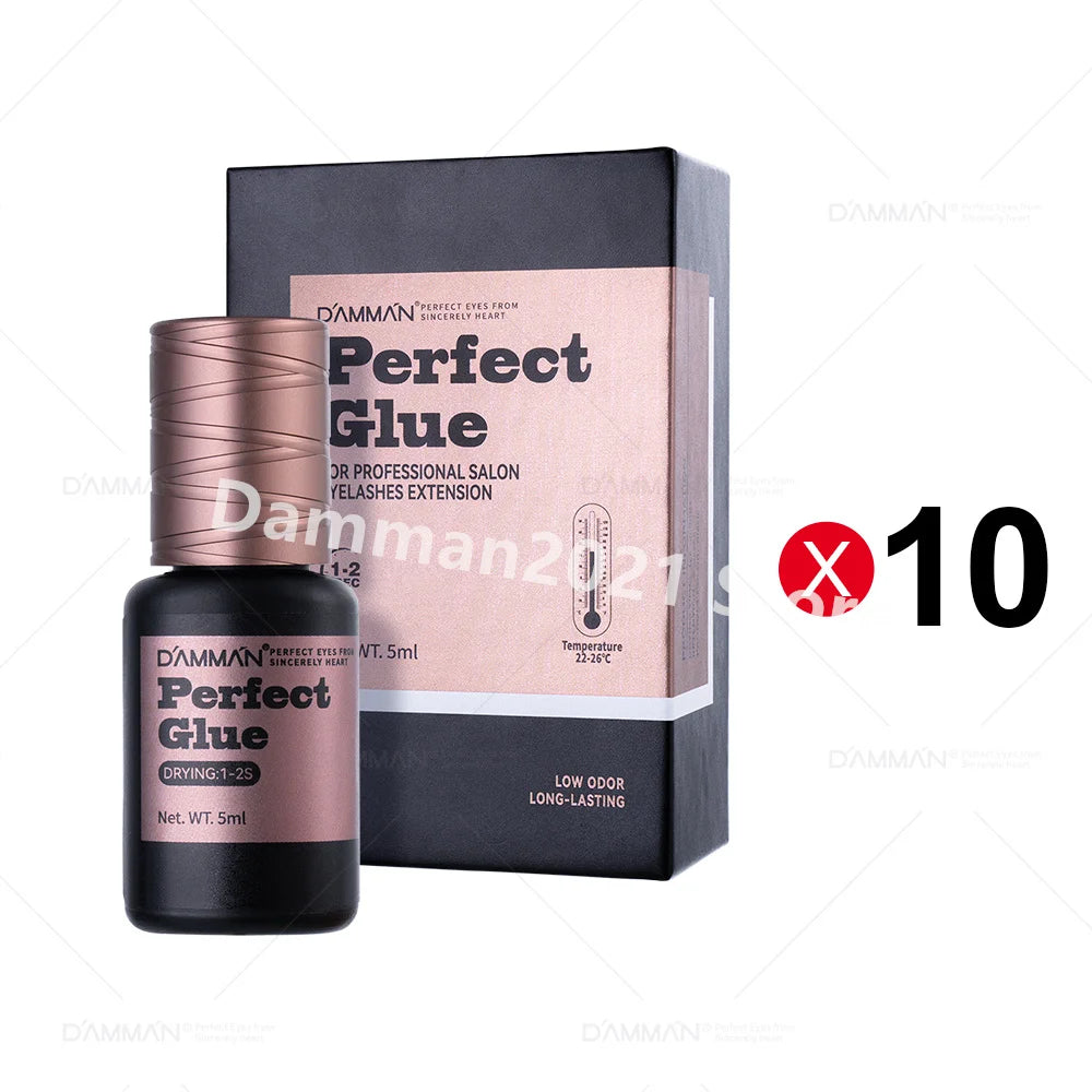 Damman Eyelash Adhesive Professional Lash Glue for Eyelash Extension Fast Drying Lashes Extension Glue Flase Eyelash Supplies