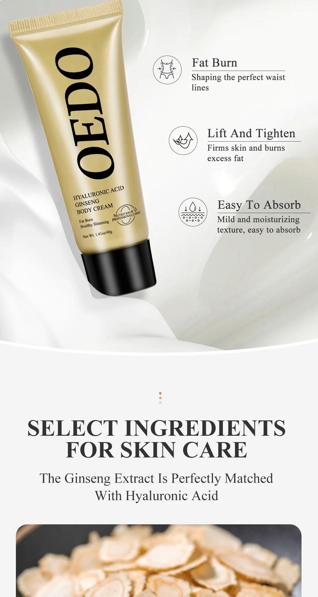 Ginseng Hyaluronic Body Shaping Cream