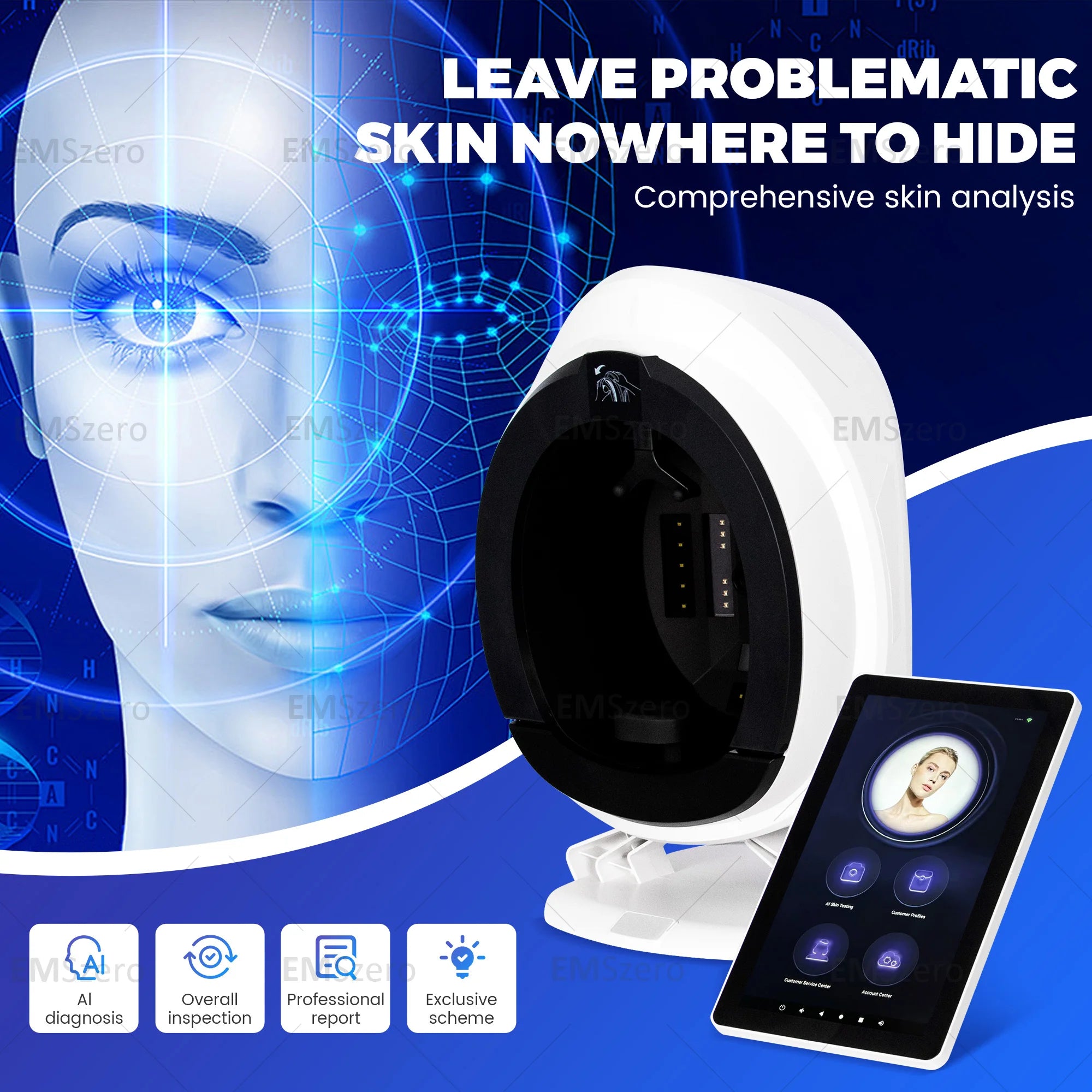 AISIA Q1 3D AI Facial Skin Analyzer