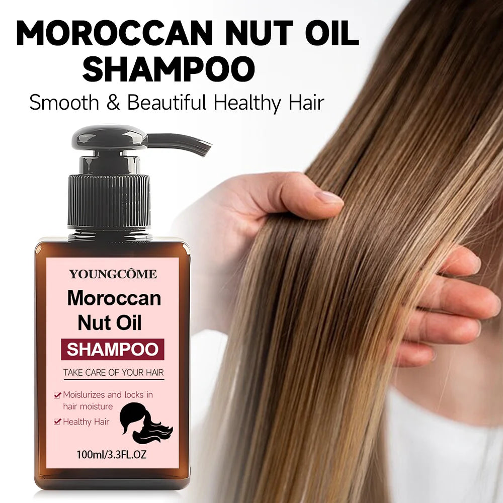Moroccan Nut Hair Shampoo For Stronger Healthier Hair Deep Conditioning Treatment Hair Care Product Natural Hair Treatment