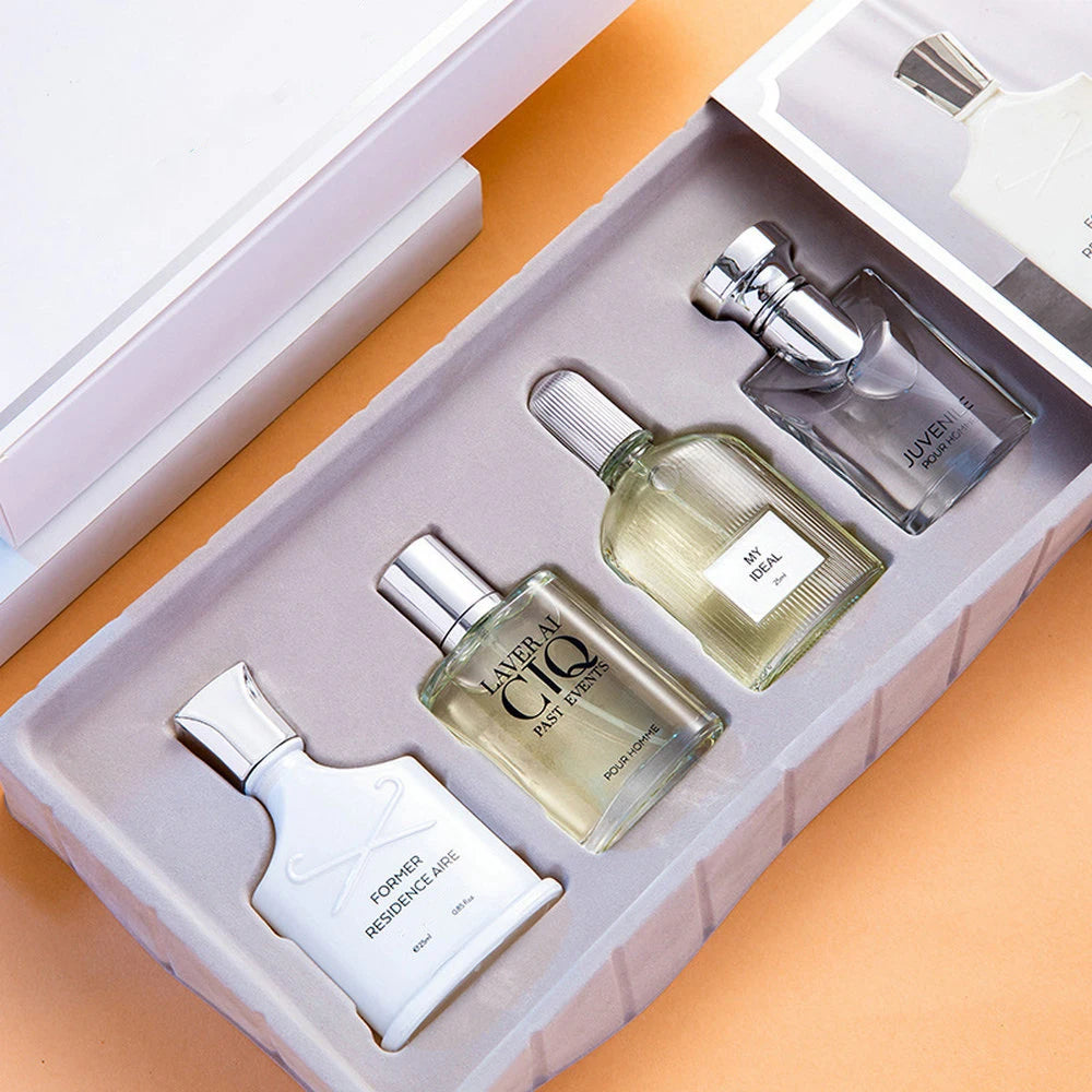 Men’s 4PCS Perfume Gift Set – Long-Lasting Cologne 100ml