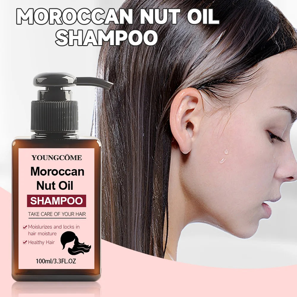 Moroccan Nut Hair Shampoo For Stronger Healthier Hair Deep Conditioning Treatment Hair Care Product Natural Hair Treatment