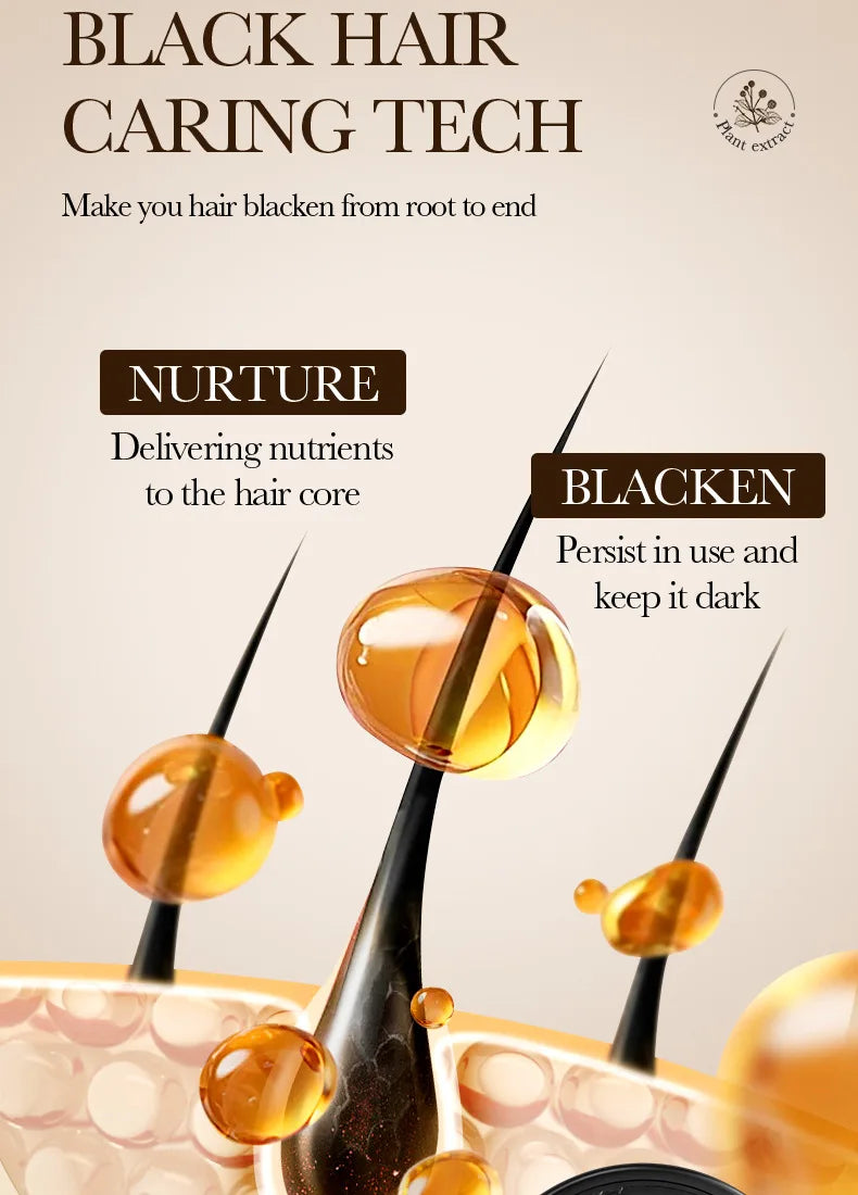 Herbal Blacken Hair Shampoo Bar – Anti-Gray