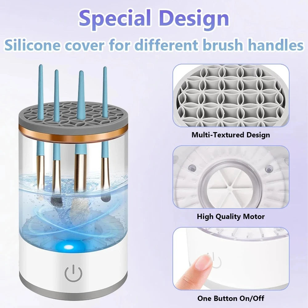 3-in-1 Electric Makeup Brush Cleaner