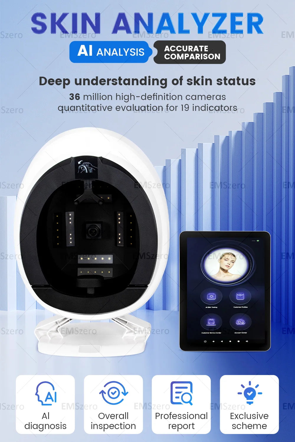AISIA Q1 3D AI Facial Skin Analyzer