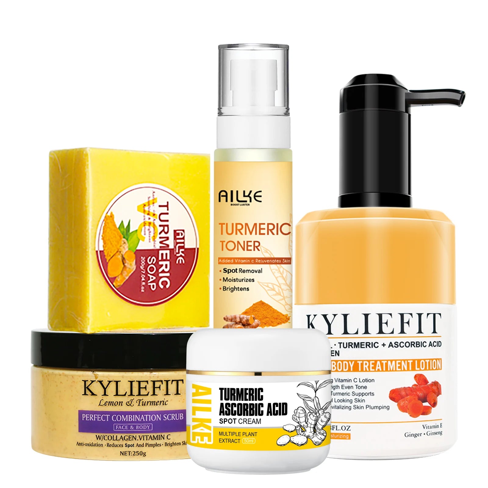 AILKE Turmeric Skin Care Set