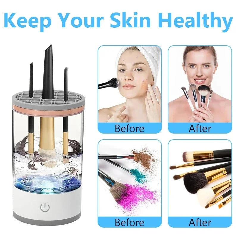 3-in-1 Electric Makeup Brush Cleaner