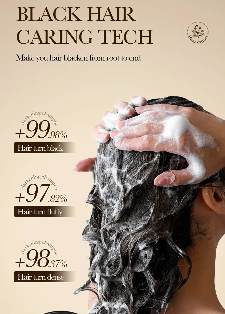 Herbal Blacken Hair Shampoo Bar – Anti-Gray