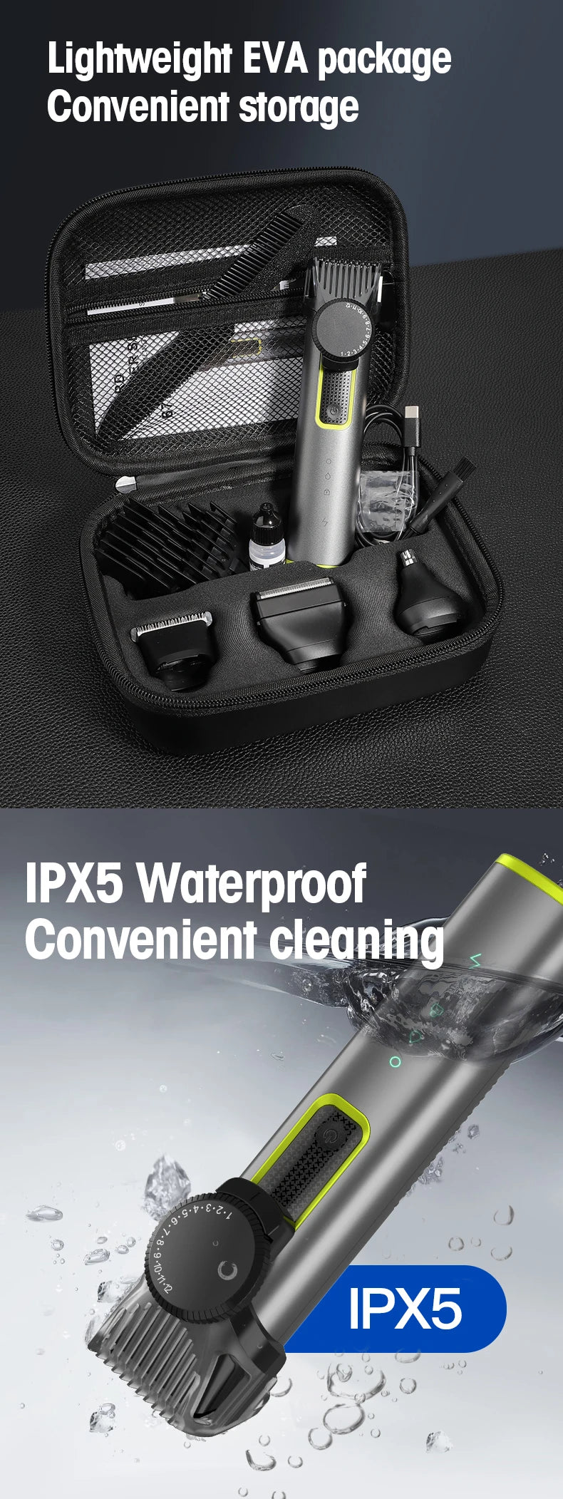 IRUIBEAUTY 4-in-1 Hair Trimmer