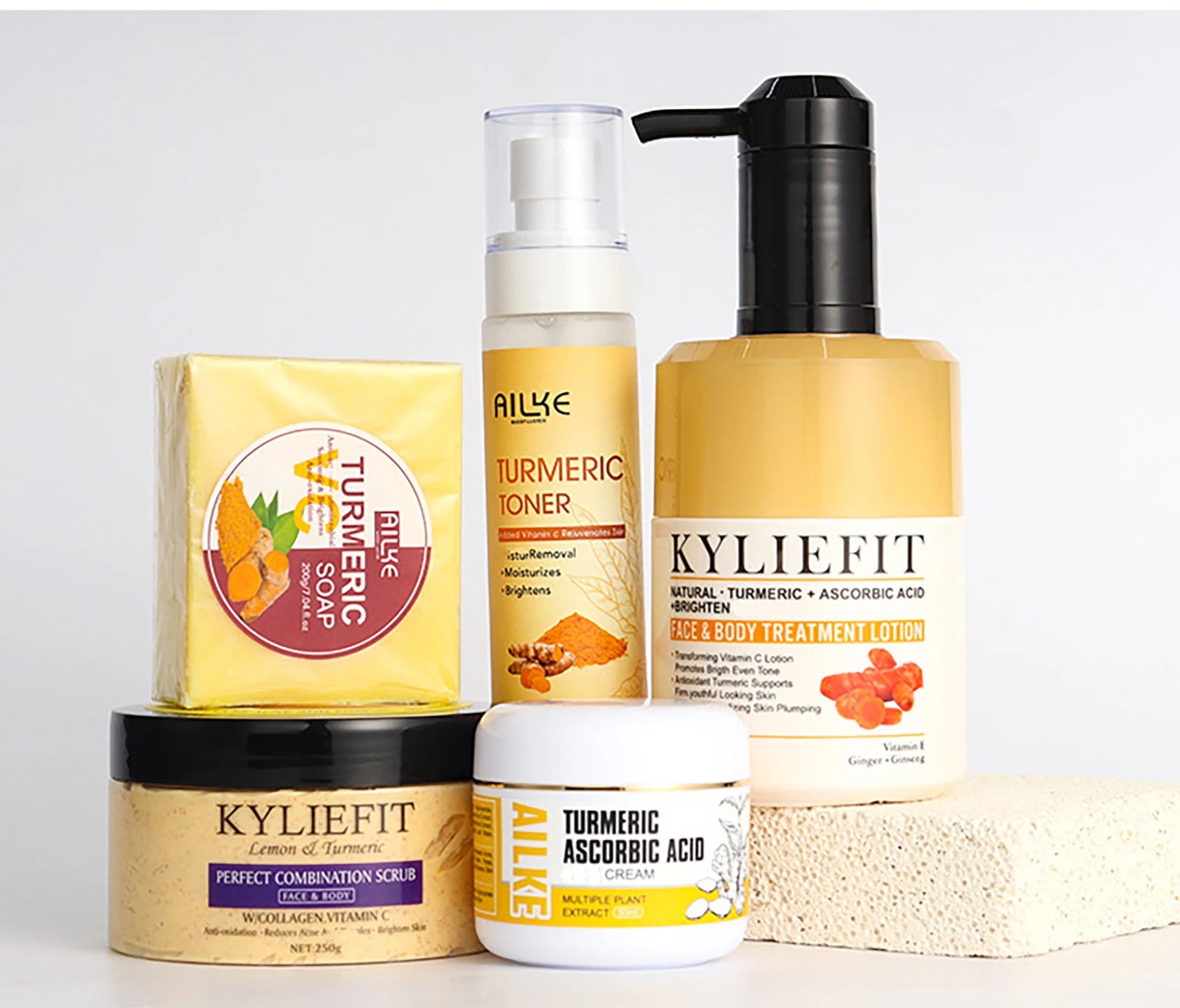 AILKE Turmeric Skin Care Set